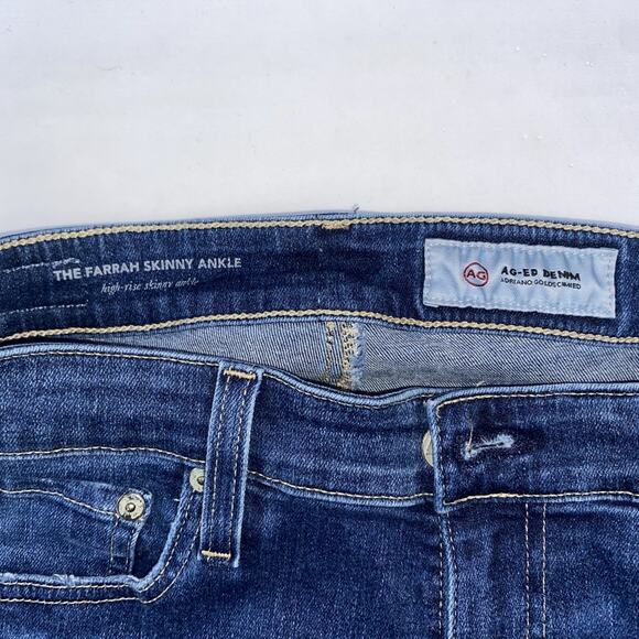AG-ED Denim Adriano Goldschmied Farrah Skinny Ankle High-Rise Size 28R - Picture 7 of 8